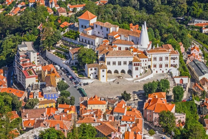 Lisboa: Pena-palasset, Regaleira, Monserrate-palasset og Roca-kapp