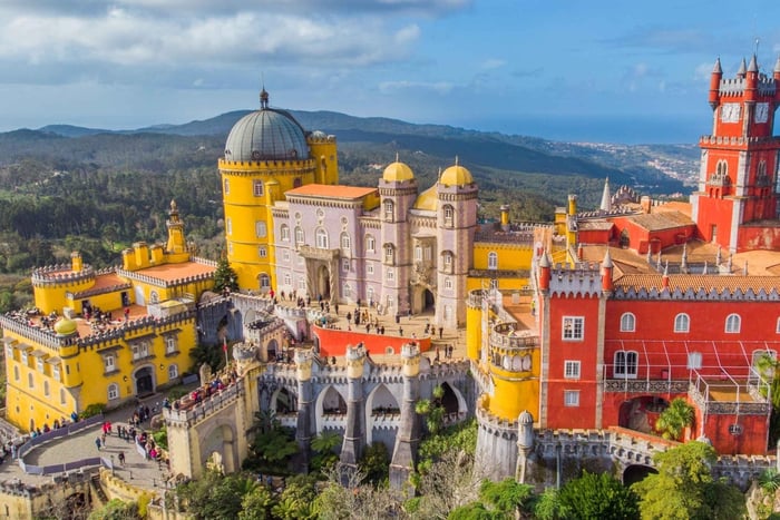 Sintra og Regaleira, Pena-palasset, Cabo da Roca og Cascais-tur