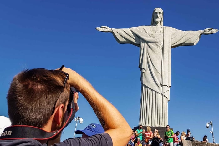 Kristus Forløserens entrébillet med Corcovado-toget