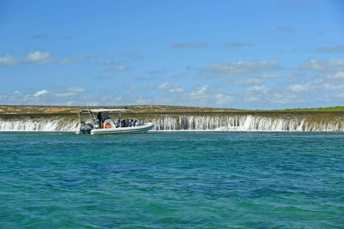 Cygnet Bay Unieke getijdenwaterval Riffen Scenic Cruise