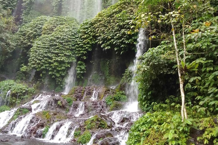 Motorrad-Führung: Wasserfall, Reisterrasse, Bambus.