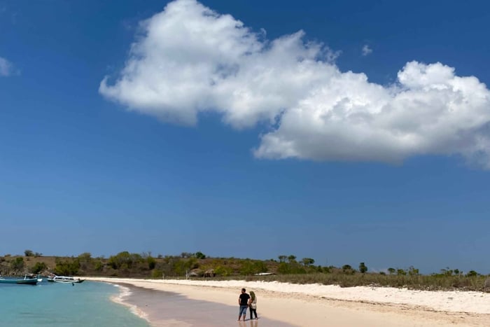 Lombok: Sandøya, gili petelu, gili gambir og rosa strand