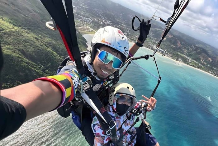 Lombok : vol tandem en parapente avec un pilote