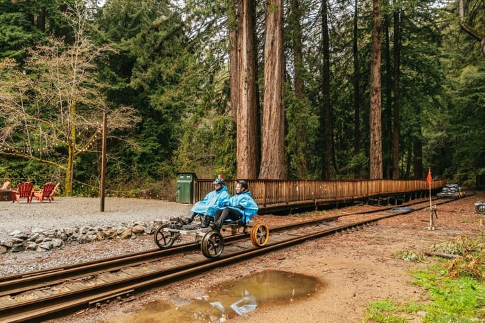 Comté de Mendocino : Pudding Creek Railbikes