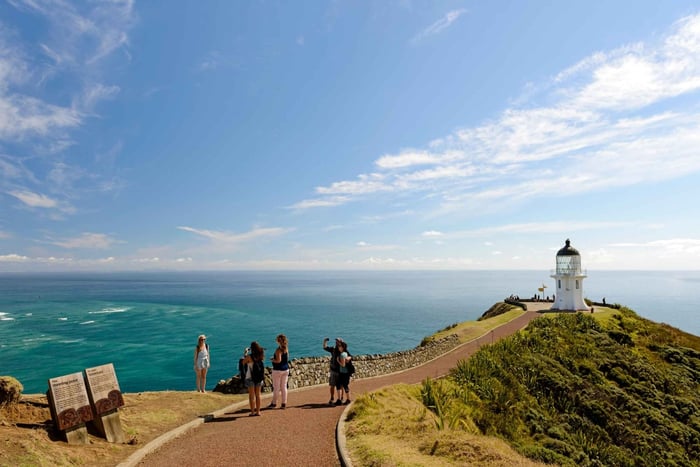 Paihia: Cape Reinga och Ninety Mile Beach utflykt med lunch