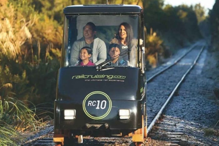 Rotorua Railcruising: Selvkørende togvogn med audioguide