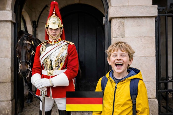 German Changing of the Guard walking tour at Buckingham Palace
