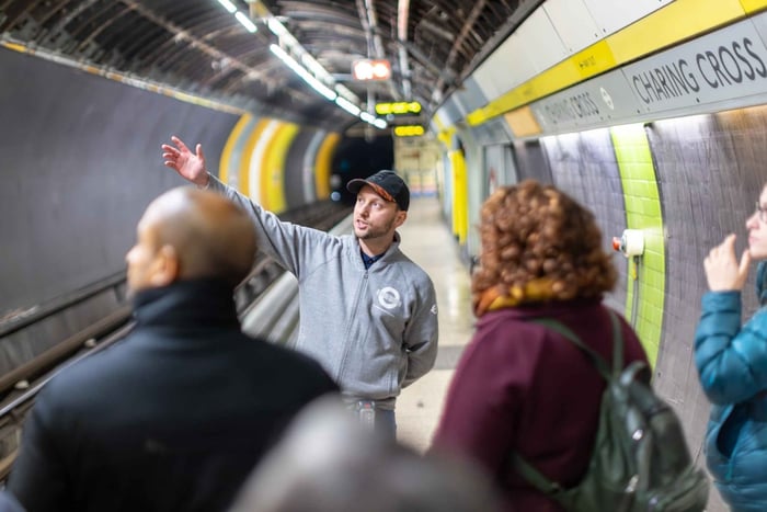 Guided Tour of Hidden Tube Station at Charing Cross