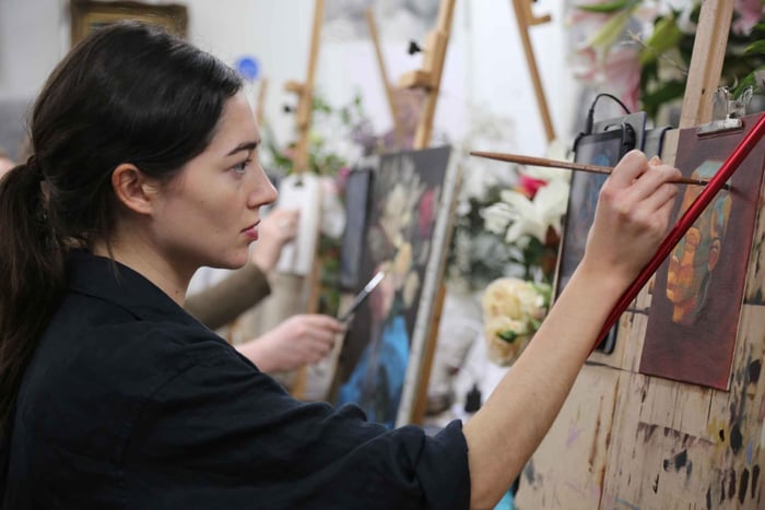 Londres : cours de peinture à l'huile avec matériel inclus