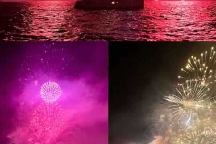 Atlantic Festival Funchal : Vue sur le feu d'artifice depuis un catamaran de luxe avec boisson