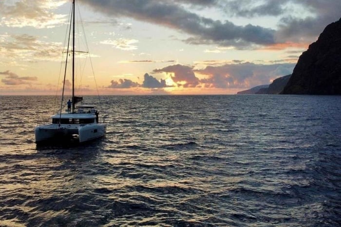 From Funchal: Cabo Girao Sunset Cruise on Luxury Catamaran