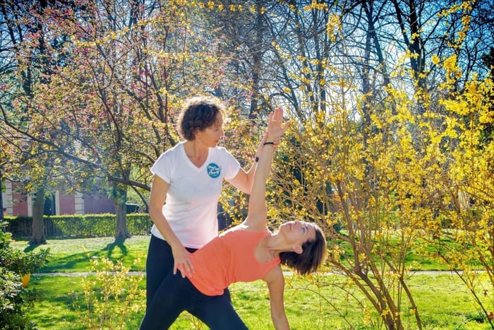 Madrid: Flow Yoga-timer i Retiro-parken