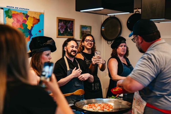 Madrid: Paella and Sangria Workshop in the City Center