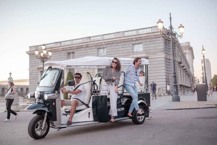 Madrid: Privat byomvisning med øko-tuk-tuk