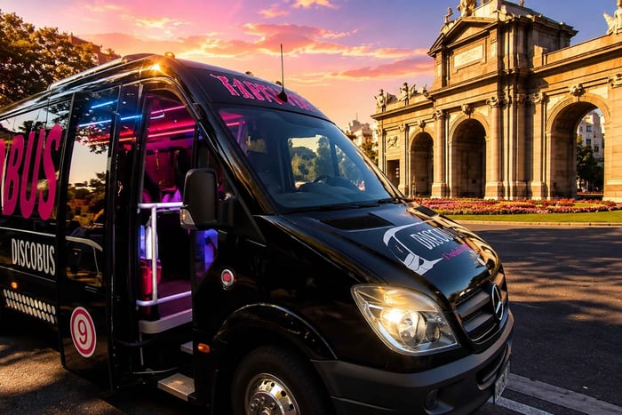 Private Limobus with Champagne and Music