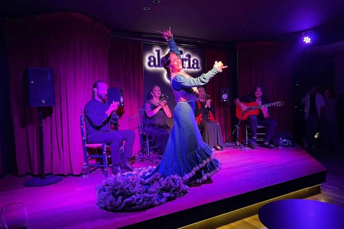 Flamenco show + 6 wine tastings with food pairing at the Port of Málaga