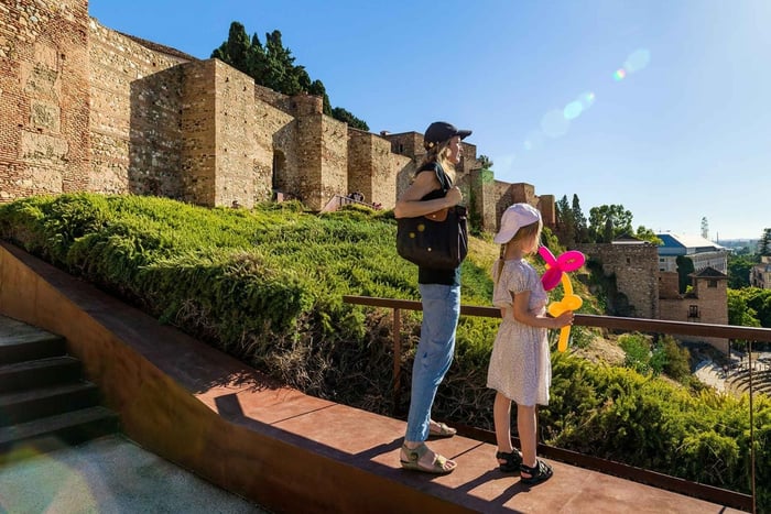 Indgang til Alcazaba og Gibralfaro-slottet