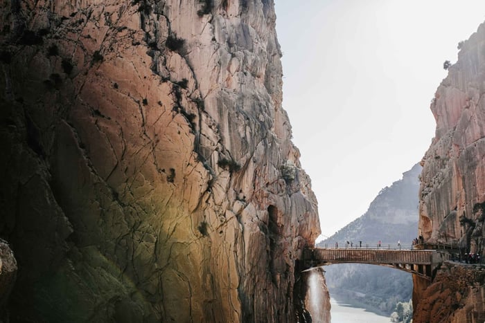 Malaga: Caminito del Rey hike & Rock Climbing in El Chorro