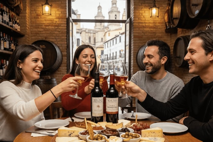 Málaga: Evening Walking Tour with Tapas and Local Wine