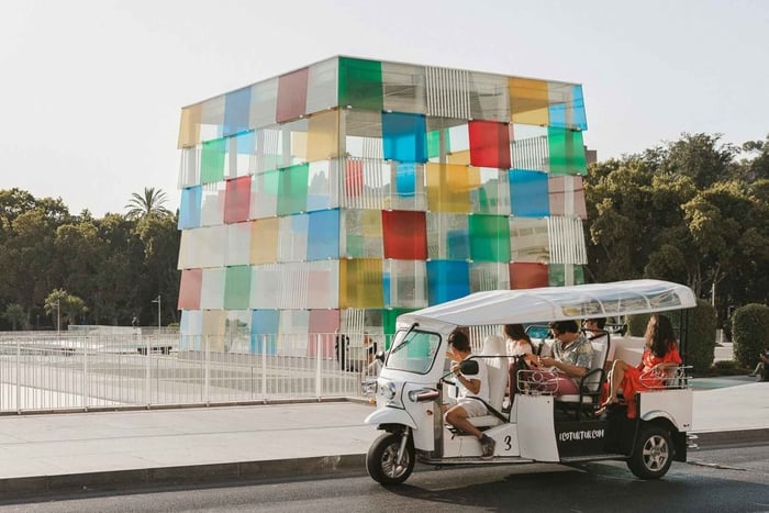 Malaga: Private City Tour by Eco Tuk Tuk