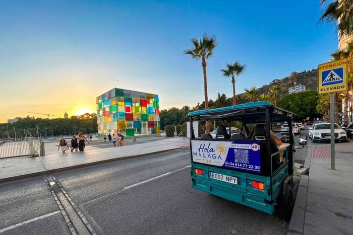 Málaga: begeleide privétour per tuktuk met fotostops