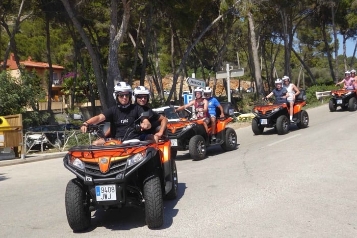 Visite d'une journée guidée en quad à Majorque avec arrêt baignade | PASSAGER GRATUIT
