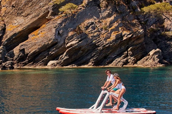 Guided Sea Bike Tour through Caves and Crystal-Clear Waters