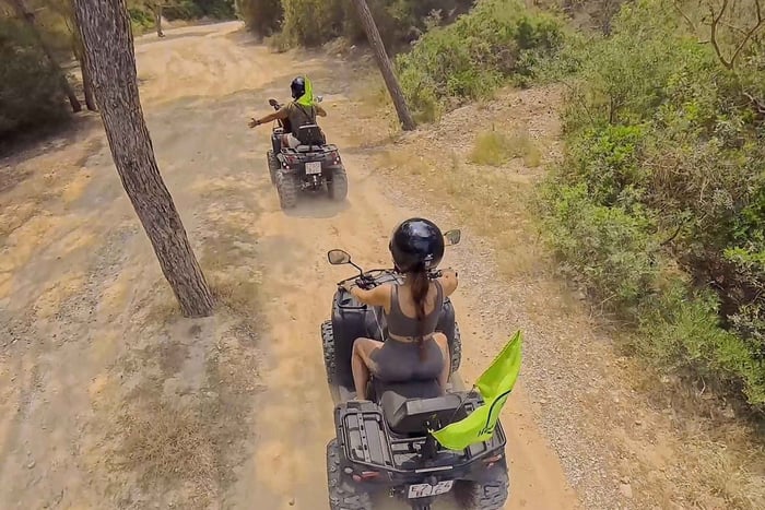 Magaluf: Quad tour through the mountains, visiting caves, coves, and cliffs