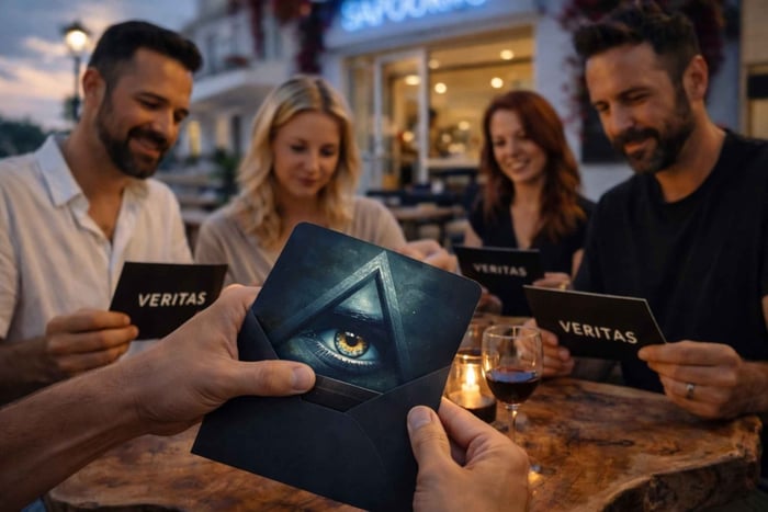 Veritas – sosiaalinen illalliskokemus: totuus, viini ja keskustelu