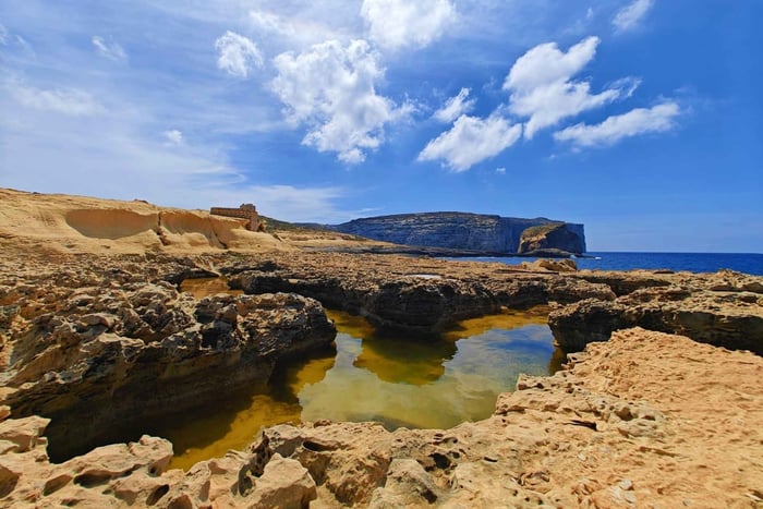 Från Malta: Gozo dagsutflykt med guide, tempel och tåg