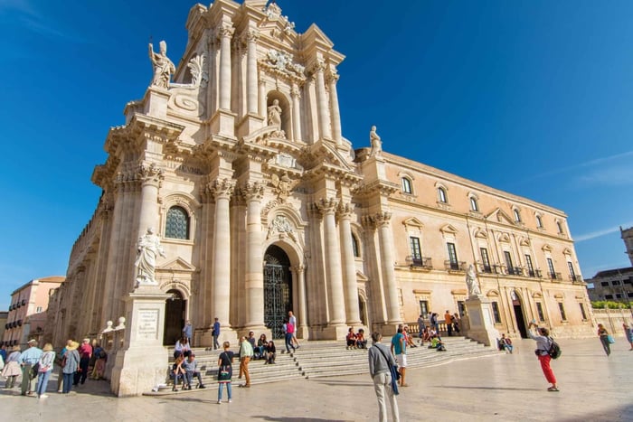 De Viagem de um dia a Siracusa e Marzamemi com guia