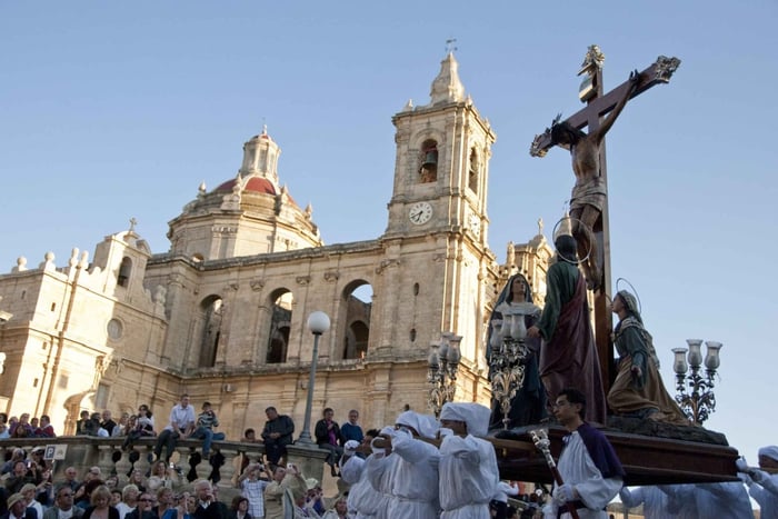 Good Friday Easter Procession with Commentary and Transport