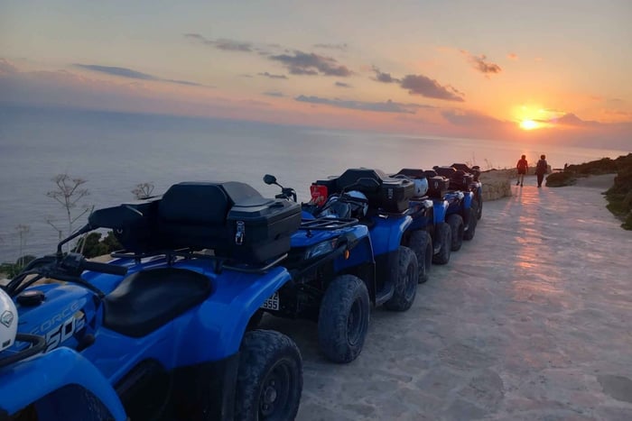 Gozo Guided Quad Tour around the Coast with Beach Stops