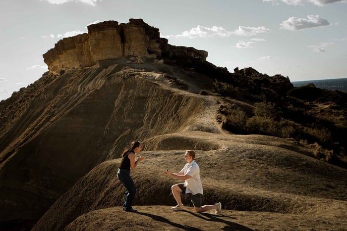 Secret Surprise Proposal & Engagement Photoshoot
