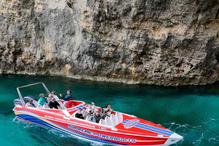 Sliema: Motorbootfahrt nach Gozo und Comino mit Höhlen