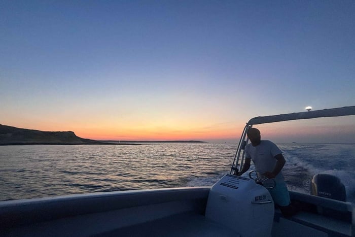 Sunset Powerboat Adventure Bugibba St Paul's bay Bluelagoon
