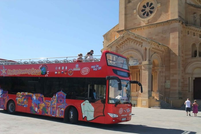 Gozo: Sightseeing Hop-On Hop-Off-buss rundtur i byen