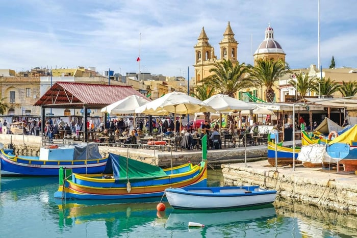 Marsaxlokk, Den blå grotte og Qrendi - guidet tur