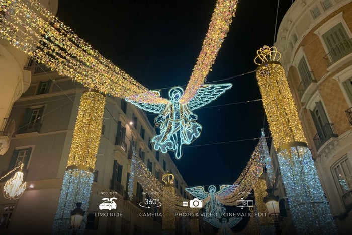 From Marbella: Málaga Christmas City 360° Tesla X VIP Tour