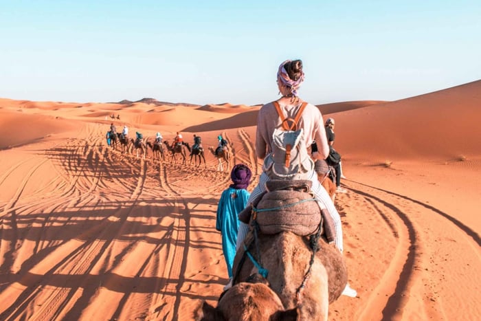 Tour privado de 4 días a Marrakech por el desierto de Merzouga desde Agadir
