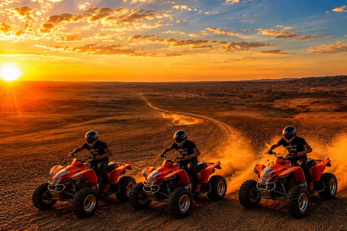 Agafay Sunset Quad Adventure & Dinner Show