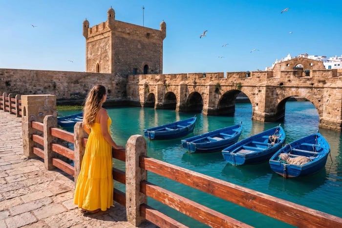 Depuis Marrakech : excursion d'une journée à Essaouira : côte atlantique