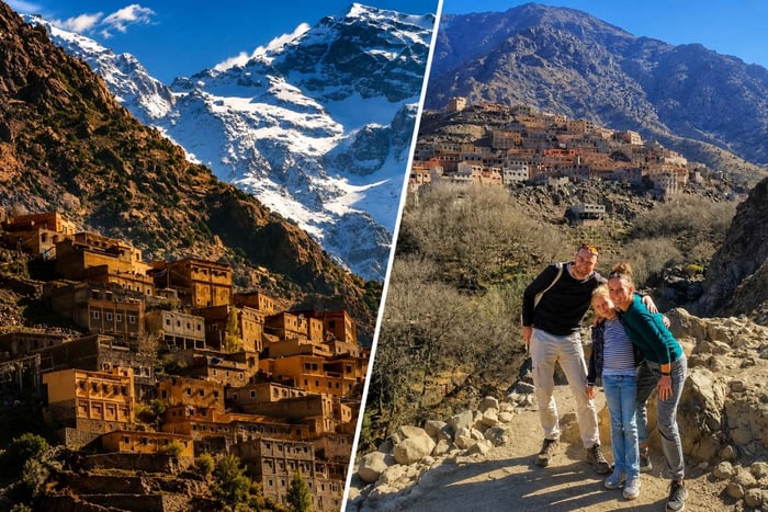 Ab Marrakesch: Atlasgebirge, Wasserfälle & Wüste – Tagestour