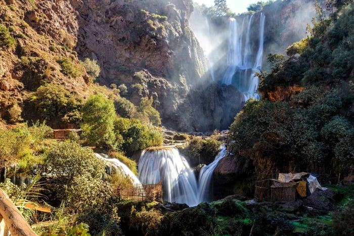 Von Marrakech aus: Tagestour zu den Ouzoud-Wasserfällen