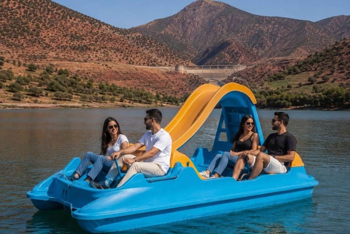 Desde hidropedal en el lago de Ouirgane e Imlil con almuerzo