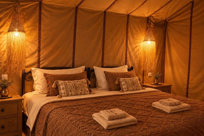 Merzougasta; 1001 Arabian yön telttailu leirissä