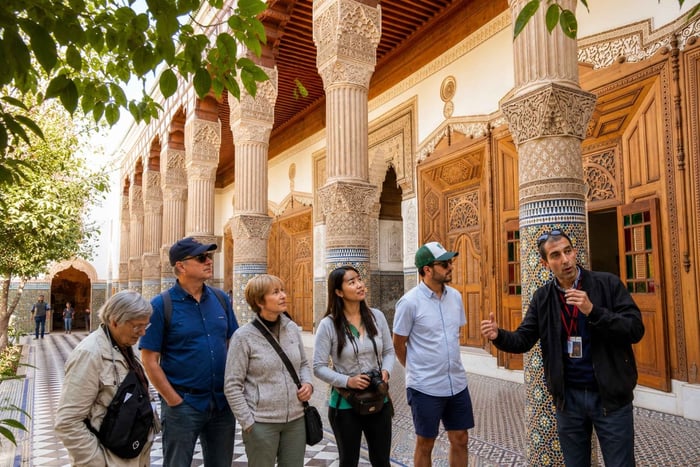 Madrasa Ben Youssef, Dar El Bacha and Medina Tour