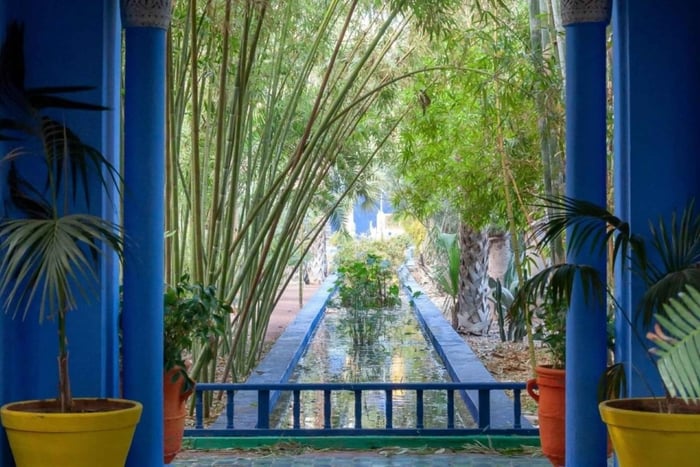 Marrakech, Majorelle-trädgården, biljetter till museer och ljudguide