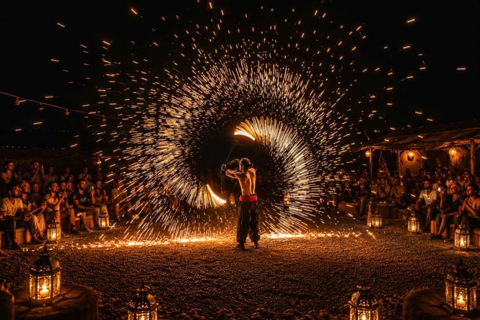 Marrakesch: Dinner-Show in der Agafay-Wüste, Quadfahren, Kamelritt, Sonnenuntergang