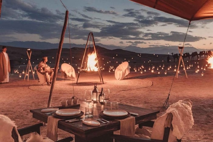 Marrakech: Agafay Desert Quad Bike with Camels & Dinner Show